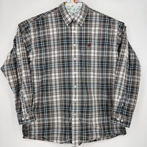 Cinch Shirt Mens XL Western‎ Button Down Plaid Long Sleeve Rodeo Classic